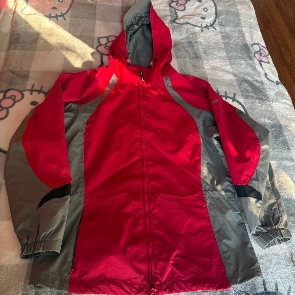 Columbia Women’s Red and Gray Jacket/raincoat